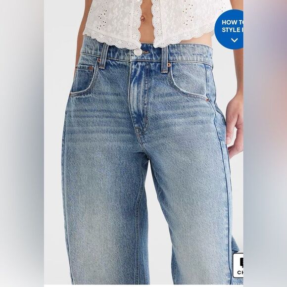 Aeropostale Barrel Jeans Size 0 - Picture 4 of 10